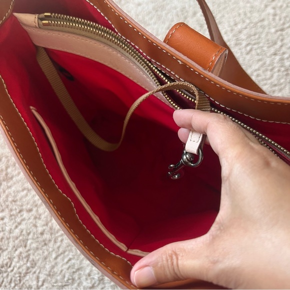 Dooney & Bourke Light Pink Leather Shoulder Bag READ! - Picture 7 of 14